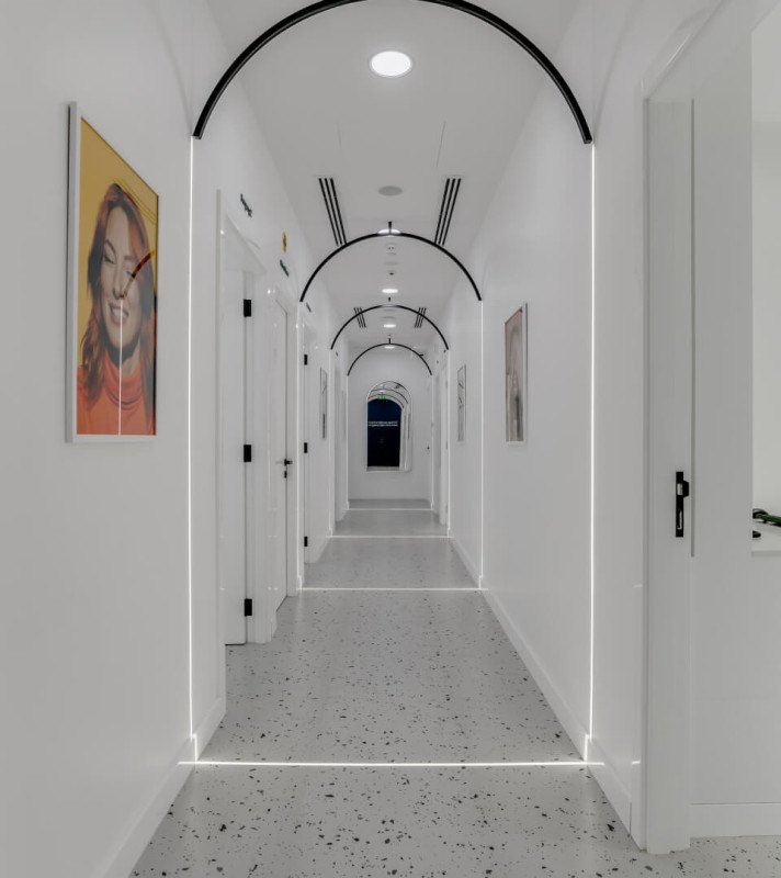 The treatment corridor at Truly Dubai