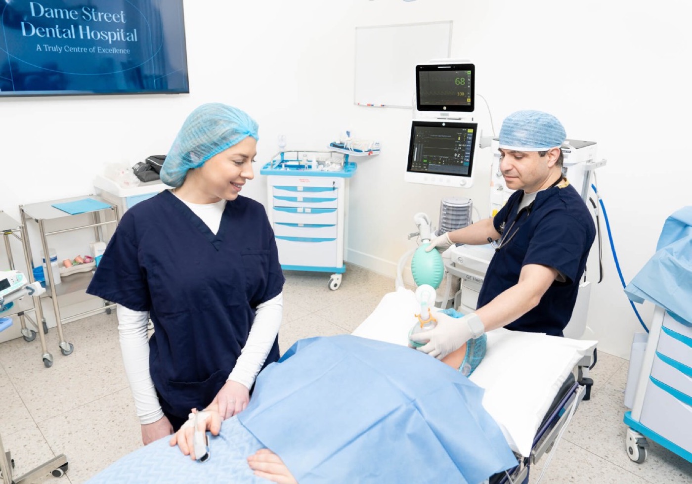 Anaesthesia team at work