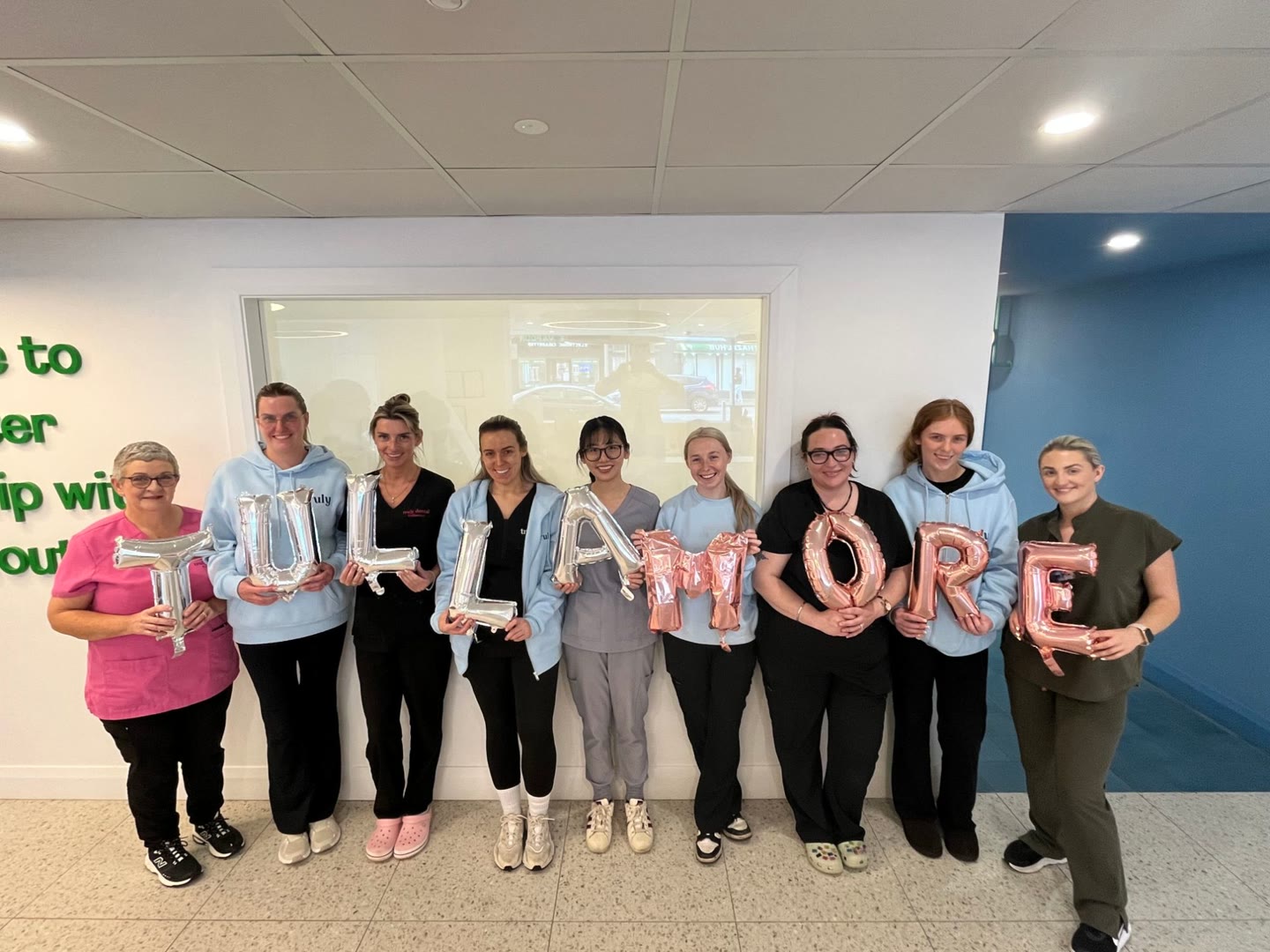 The Tullamore team with TULLAMORE balloons