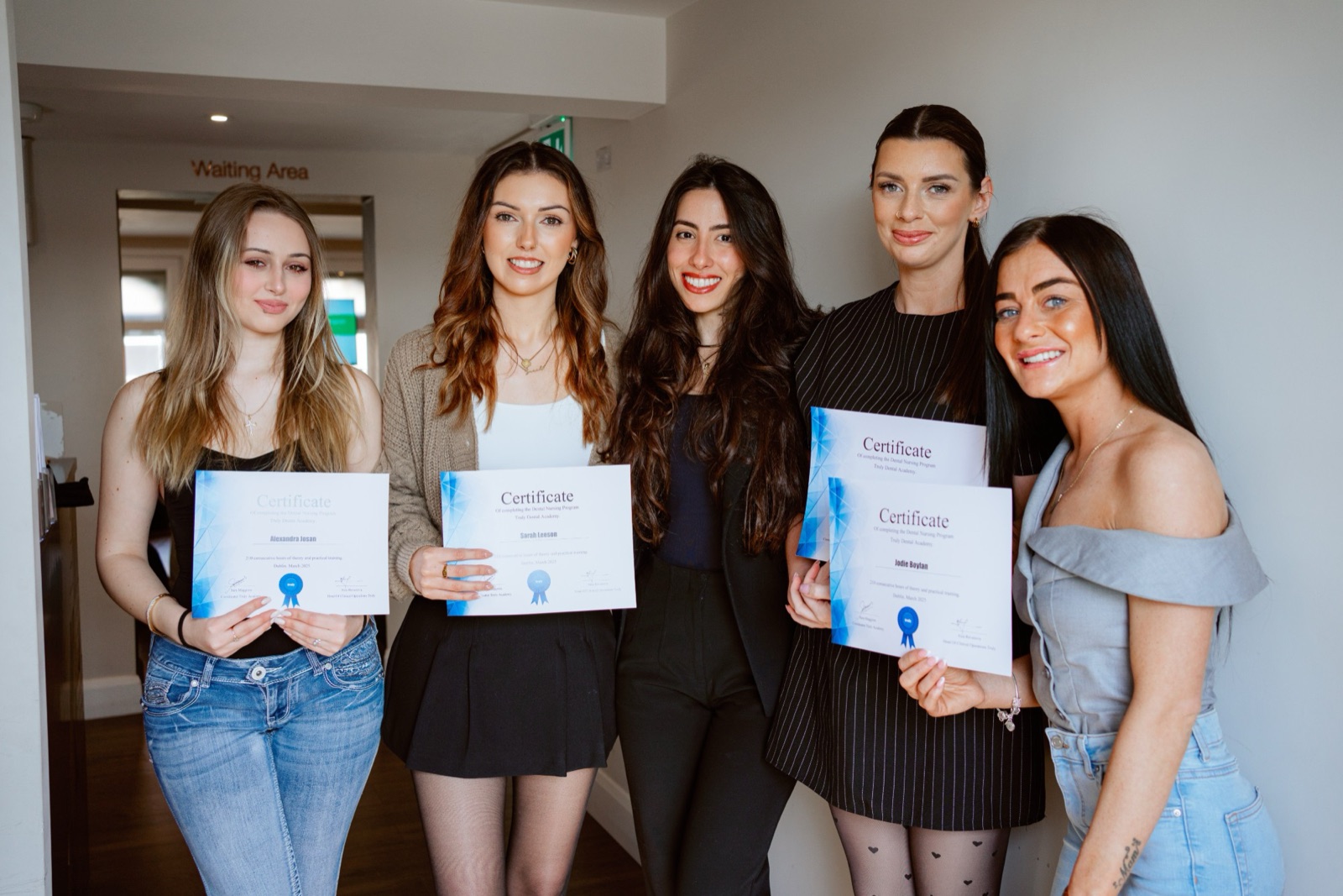 Truly Nursing Academy graduates with their certificates