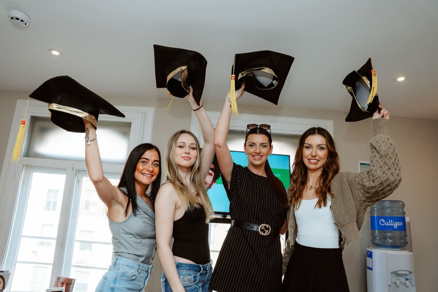 Nursing Academy graduates celebrating